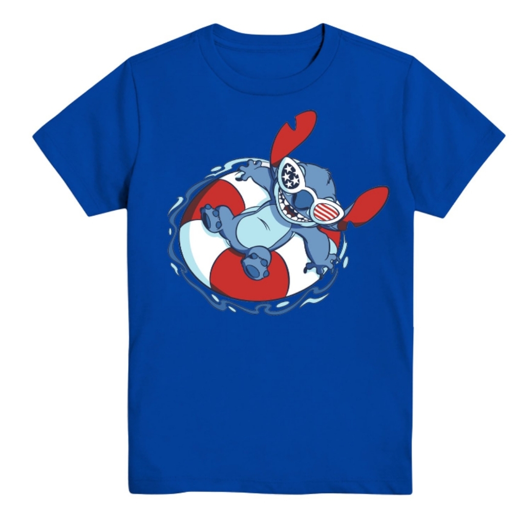 Stitch  Graphic Crew Neck Short Sleeve T-Shirt